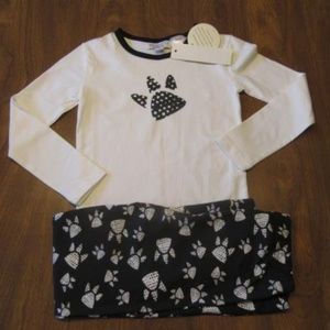 Gingerlilly 5 Years Black & White Pajamas NWT